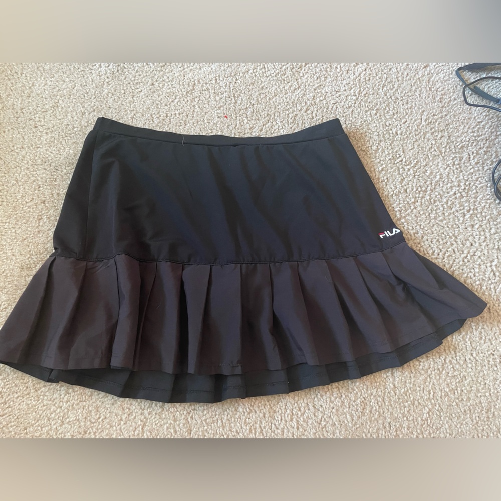 Fila Black pleaded Mini Skirt